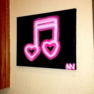 ORIGINAL neon 8th note